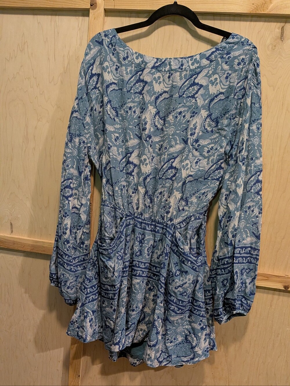 Free people Blue boho Mini Dress